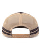 Pacific Headwear Low-Profile Stripe Trucker Cap brown/ khk/ brwn ModelBack