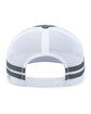 Pacific Headwear Low-Profile Stripe Trucker Cap grph/ wht/ grph ModelBack