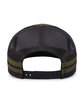Pacific Headwear Low-Profile Stripe Trucker Cap moss/ l chr/ mos ModelBack