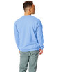 Hanes Unisex Ecosmart Crewneck Sweatshirt light blue ModelBack