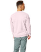 Hanes Unisex Ecosmart Crewneck Sweatshirt pale pink ModelBack