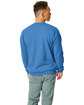 Hanes Unisex Ecosmart Crewneck Sweatshirt denim blue ModelBack