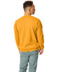 Hanes Unisex Ecosmart Crewneck Sweatshirt gold ModelBack