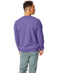 Hanes Unisex Ecosmart Crewneck Sweatshirt purple ModelBack