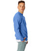 Hanes Unisex Ecosmart Crewneck Sweatshirt carolina blue ModelSide