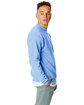 Hanes Unisex Ecosmart Crewneck Sweatshirt light blue ModelSide