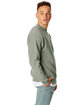Hanes Unisex Ecosmart Crewneck Sweatshirt stonewash green ModelSide