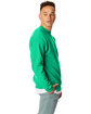 Hanes Unisex Ecosmart Crewneck Sweatshirt kelly green ModelSide