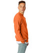 Hanes Unisex Ecosmart Crewneck Sweatshirt safety orange ModelSide