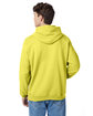 Hanes Unisex Ecosmart Pullover Hooded Sweatshirt yellow ModelBack