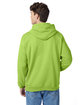 Hanes Unisex Ecosmart Pullover Hooded Sweatshirt lime ModelBack