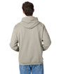 Hanes Unisex Ecosmart Pullover Hooded Sweatshirt sand ModelBack