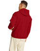Hanes Unisex Ecosmart Pullover Hooded Sweatshirt red pepper hthr ModelBack