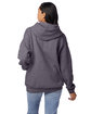 Hanes Unisex Ecosmart Pullover Hooded Sweatshirt charcoal heather ModelBack