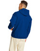 Hanes Unisex Ecosmart Pullover Hooded Sweatshirt deep royal ModelBack