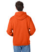 Hanes Unisex Ecosmart Pullover Hooded Sweatshirt orange ModelBack