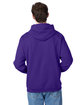 Hanes Unisex Ecosmart Pullover Hooded Sweatshirt purple ModelBack