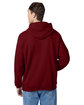 Hanes Unisex Ecosmart Pullover Hooded Sweatshirt athltc cardinal ModelBack