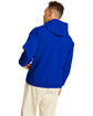 Hanes Unisex Ecosmart Pullover Hooded Sweatshirt athletic royal ModelBack