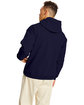 Hanes Unisex Ecosmart Pullover Hooded Sweatshirt athletic navy ModelBack