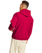 Hanes Unisex Ecosmart Pullover Hooded Sweatshirt athletic crimson ModelBack