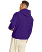 Hanes Unisex Ecosmart Pullover Hooded Sweatshirt athletic purple ModelBack
