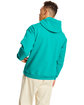 Hanes Unisex Ecosmart Pullover Hooded Sweatshirt athletic teal ModelBack