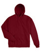 Hanes Unisex Ecosmart Pullover Hooded Sweatshirt cardinal FlatFront