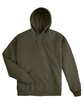 Hanes Unisex Ecosmart Pullover Hooded Sweatshirt fatigue green FlatFront
