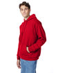 Hanes Unisex Ecosmart Pullover Hooded Sweatshirt deep red ModelQrt