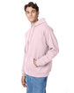 Hanes Unisex Ecosmart Pullover Hooded Sweatshirt pale pink ModelQrt