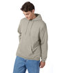 Hanes Unisex Ecosmart Pullover Hooded Sweatshirt sand ModelQrt