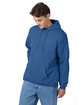 Hanes Unisex Ecosmart Pullover Hooded Sweatshirt denim ModelQrt