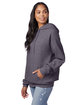 Hanes Unisex Ecosmart Pullover Hooded Sweatshirt charcoal heather ModelQrt