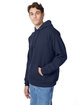 Hanes Unisex Ecosmart Pullover Hooded Sweatshirt navy ModelQrt