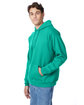 Hanes Unisex Ecosmart Pullover Hooded Sweatshirt kelly green ModelQrt