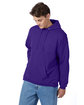 Hanes Unisex Ecosmart Pullover Hooded Sweatshirt purple ModelQrt