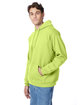 Hanes Unisex Ecosmart Pullover Hooded Sweatshirt safety green ModelQrt