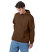 Hanes Unisex Ecosmart Pullover Hooded Sweatshirt army brown ModelQrt