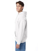 Hanes Unisex Ecosmart Pullover Hooded Sweatshirt white ModelSide