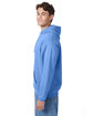 Hanes Unisex Ecosmart Pullover Hooded Sweatshirt carolina blue ModelSide