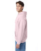 Hanes Unisex Ecosmart Pullover Hooded Sweatshirt pale pink ModelSide