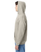 Hanes Unisex Ecosmart Pullover Hooded Sweatshirt sand ModelSide