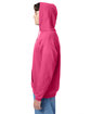 Hanes Unisex Ecosmart Pullover Hooded Sweatshirt wow pink ModelSide