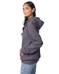 Hanes Unisex Ecosmart Pullover Hooded Sweatshirt charcoal heather ModelSide