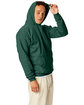 Hanes Unisex Ecosmart Pullover Hooded Sweatshirt deep forest ModelSide