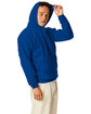 Hanes Unisex Ecosmart Pullover Hooded Sweatshirt deep royal ModelSide