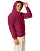 Hanes Unisex Ecosmart Pullover Hooded Sweatshirt cardinal ModelSide