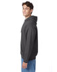 Hanes Unisex Ecosmart Pullover Hooded Sweatshirt smoke gray ModelSide