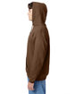 Hanes Unisex Ecosmart Pullover Hooded Sweatshirt army brown ModelSide